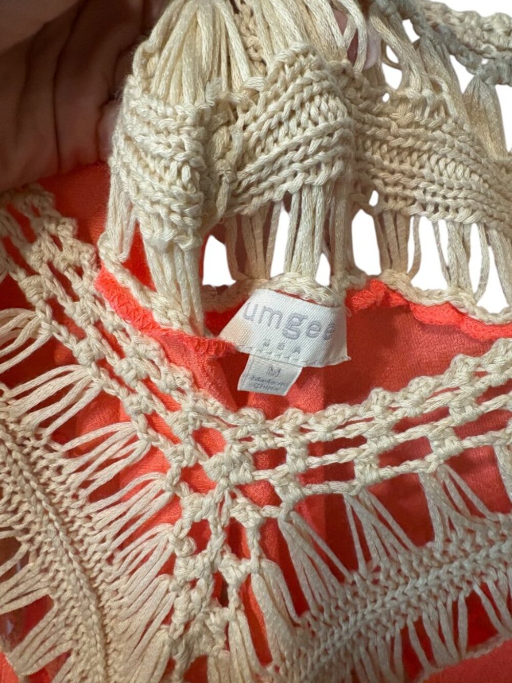 Umgee Crochet Trim Tunic Top - Picture 7 of 8